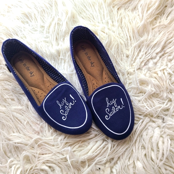 Loly in the sky Hey Sailor flats size 8 - Picture 2 of 5
